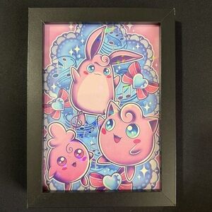 ✨4 for $15✨ Jigglypuff Framed Art Print